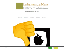 Tablet Screenshot of laignoranciamata.net